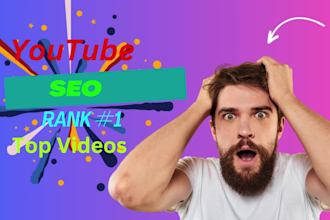 do organic youtube video SEO top ranking and promotion
