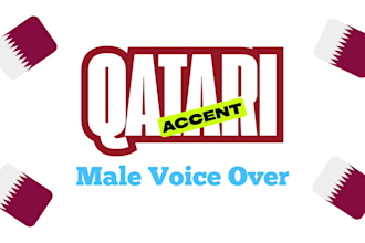 do voice over in qatari accent