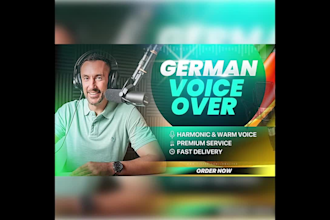 create a professional german IVR, voicemail and phone greeting voice over