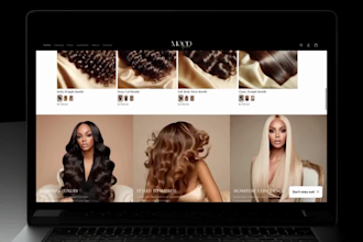design hair extension website shopify hair extension store hair website