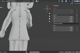 rig and weight paint for any model with blender