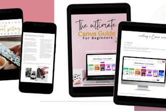 design a canva ebook, workbook, or lead magnet for you