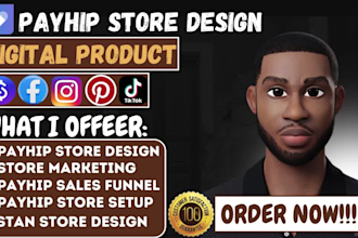 do payhip store design, systeme io payhip sale funnel, stan tore