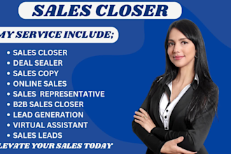 be your commission sales representative sales closer online sales and b2b sales
