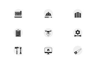 design  unique and simple custom icon set