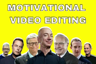 do motivational video editing within 1 hour