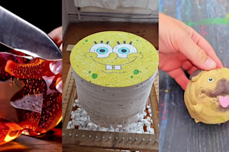 create 100 oddly satisfying and asmr tiktok, reels and shorts