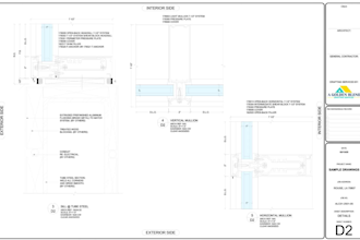 draft glass and glazing shop drawings for storefronts and curtainwalls