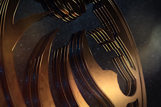 create luxury hollywood 3d logo animation and intro video