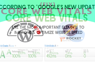 fix core web vitals of wordpress website