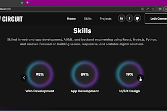 create a responsive personal portfolio or resume website