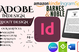 format and design your ebook, workbook, brouchure or etsy digital product