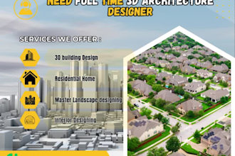 your full time 3d architect designer