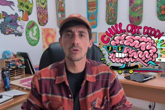 draw an awesome illustration in my lowbrow art style