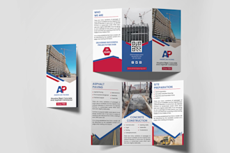 design a custom brochure flyer and bi fold or tri fold layout