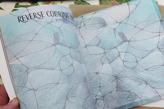 create the art in a reverse coloring book