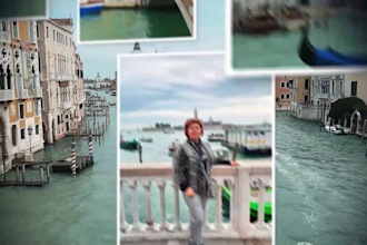 design a creative slideshow from your photos with background music