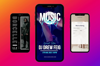 create awesome instagram, facebook animated ad design, ad creative