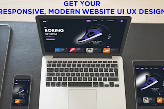 design responsive website UI UX figma design for all devices