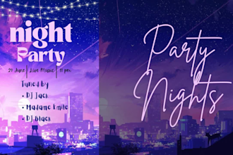 create aesthetic posters designs for events