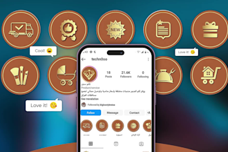 create custom instagram story highlights covers in 12 hours