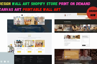 design wall art shopify store print on demand canvas art printable wall art