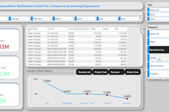 design professional dashboards and panels for business insights