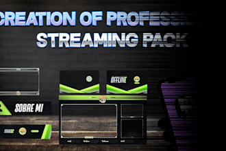 create a complete pack for streamers in less than 24 hours