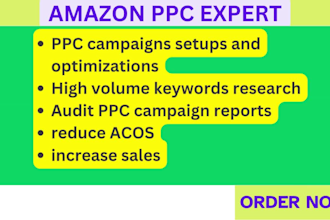 manage, set up and optimize amazon fba PPC ads campaigns
