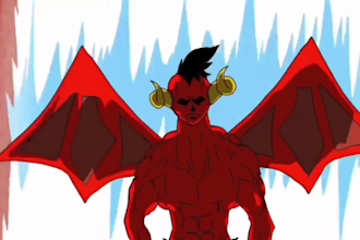 make a 2d cartoon animation video