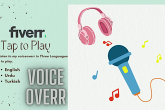 do female voice overing for your videos and youtube vlogs
