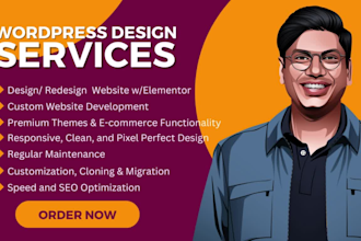 design, redesign, build, rebuild, clone, edit, fix or revamp wordpress website
