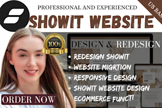 update showit website, design and redesign photography website and development