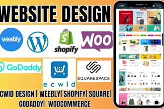 do webflow ecwid weebly shift4shop godaddy website design square online store