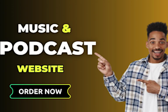 podcast website music website podcast website design music podcast website