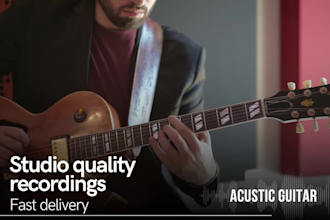 record studio quality acoustic guitar