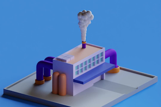 create 3d low poly environment for your game or animation