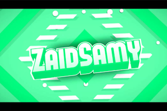 make a 3d gaming intro for youtube