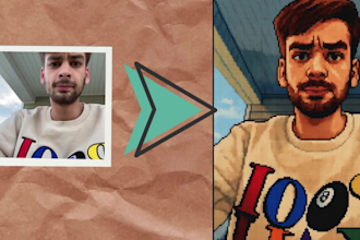 create a pixel portrait of you