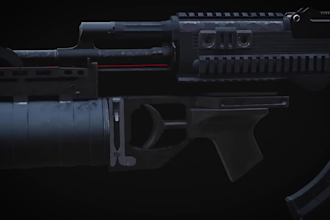 render 3d weapon animation, 3d fps animation, 3d sniper animation, low poly, gun