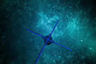 render 3d futuristic animation video for hologram fan, 3d hologram fan video