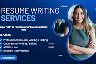 provide you with professional top notch resume editing for career success