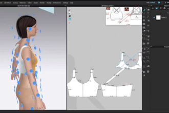 create fashion design techpack clothing manufacturer and sewing pattern