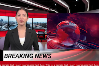 craft a breaking news videos with ai spokesperson