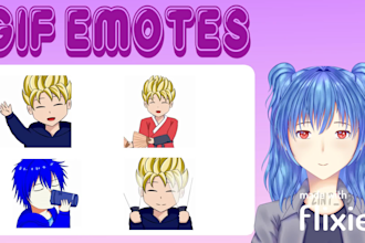 create animated sfw twitch emotes