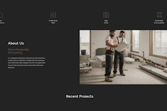 create cleaning, handyman, construction website with appointment booking