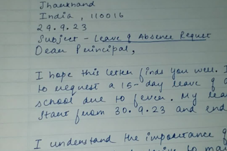 make a professional letter for you