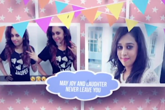 make cute happy birthday video