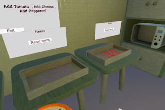 develop a vr game for oculus quests and vision