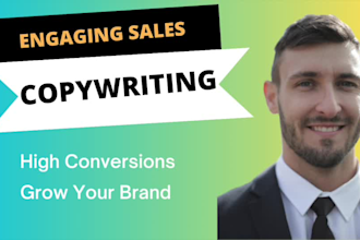 write engaging ad, website, and sales copywriting